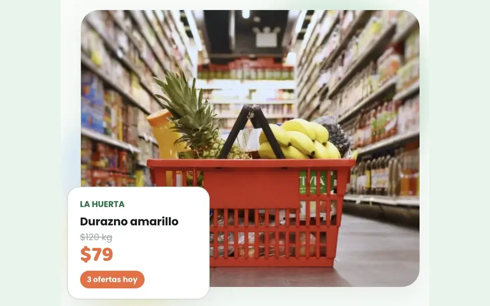 Oferta de un comercio de barrio publicada en Oferca
