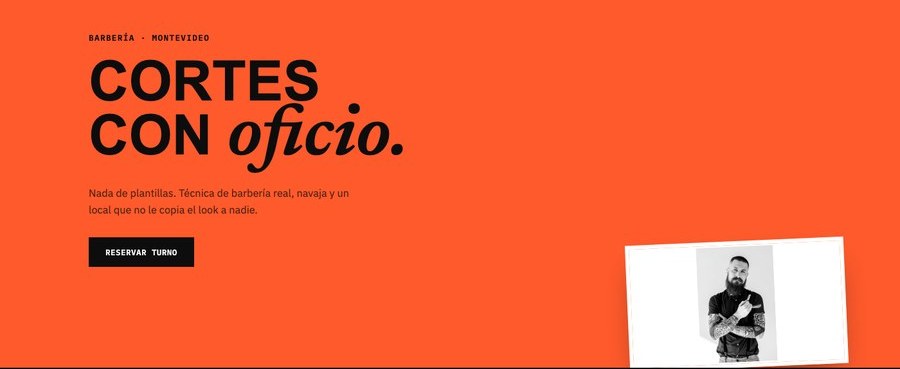 Navaja — ejemplo de web para barbería