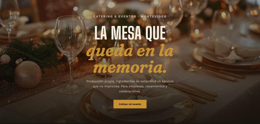 Tizón — ejemplo de web para catering y eventos